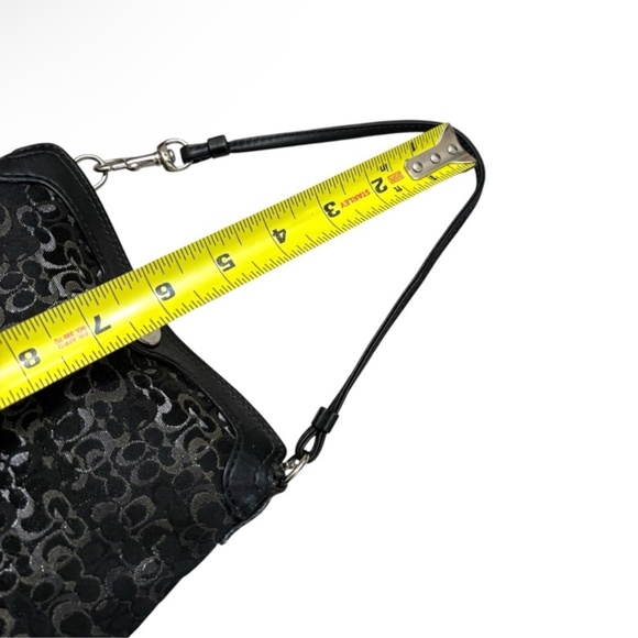 Coach vintage y2k optic c black and silver mini wristlet clutch bag - Picture 10 of 12